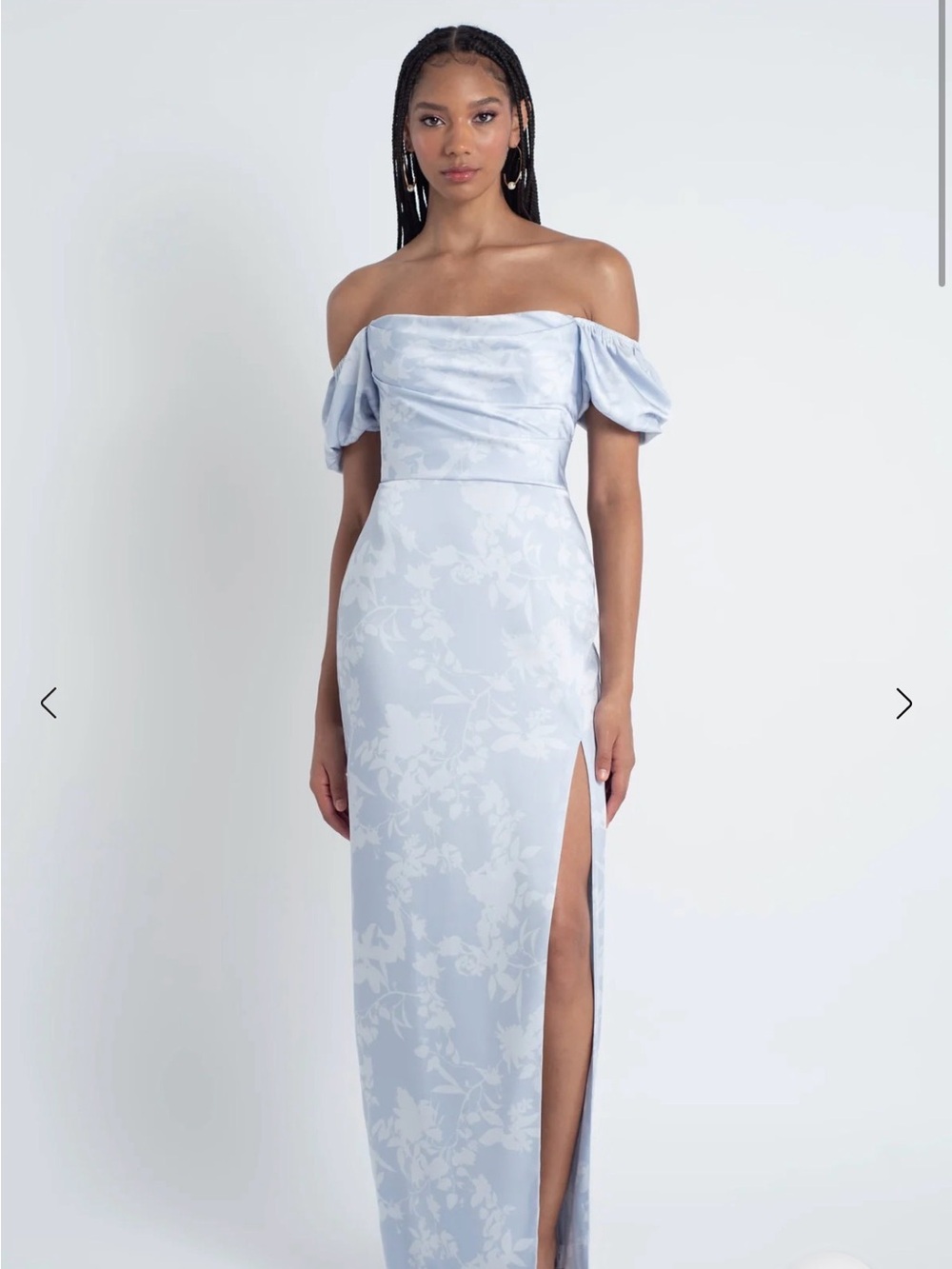 Jenny Yoo Blakely Print Dress - Whisper Blue